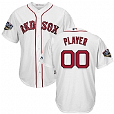 Red Sox White Men's 2018 World Series Cool Base Customized Jersey,baseball caps,new era cap wholesale,wholesale hats